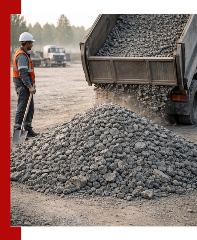 Гранитный щебень фракции 100–201 для строительства в Самаре