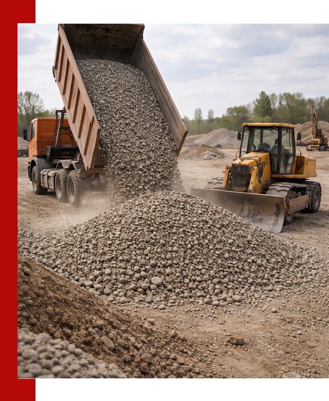 Доставка гравийного щебня фракции 40-70 в Самаре