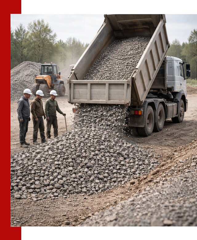 Доставка гравийного щебня фракции 70-120 в Самаре