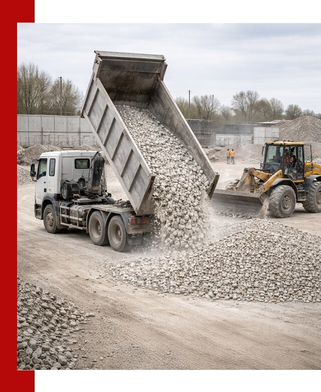Доставка и продажа известнякового щебня в Самаре