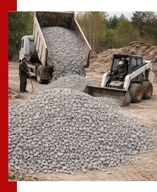 Доставка доломитового щебня в Самаре напрямую от карьера