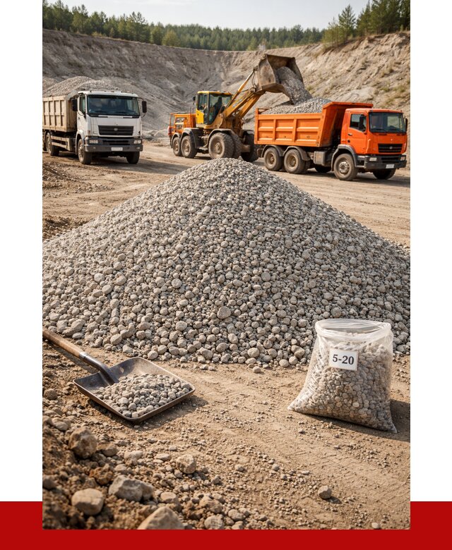 Доломитовый щебень фр. 5-20 в Самаре от 4245 р. | ПРОНЕРУДСмр