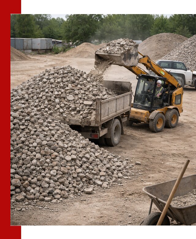 Доставка вторичного щебня в Самаре для строительных работ