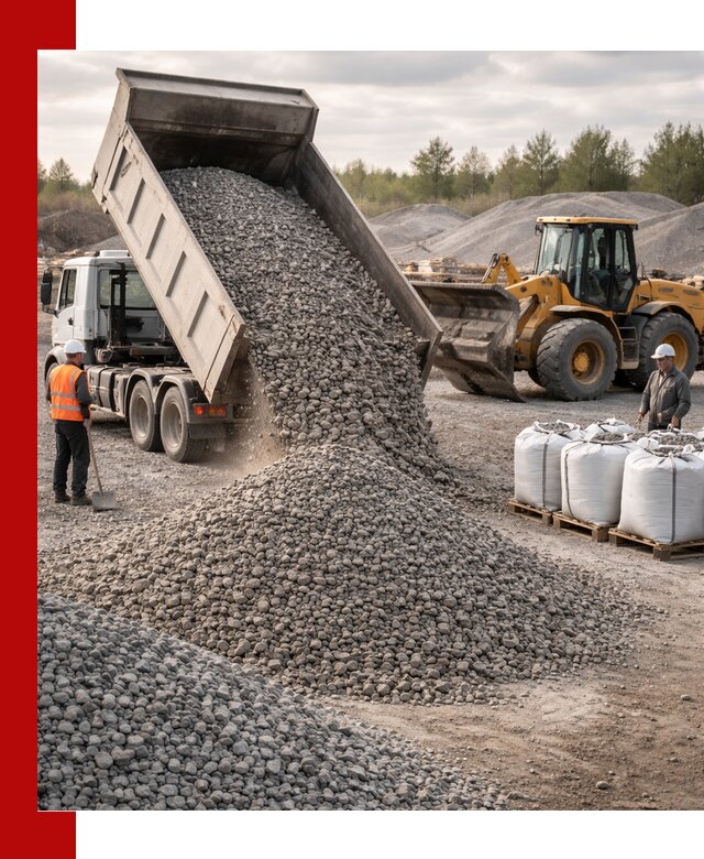 Бетонный щебень фракция 5–20 с доставкой в Самаре