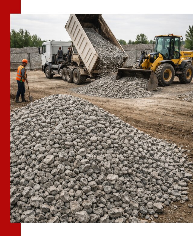 Доставка бетонного щебня фракции 40-70 в Самаре