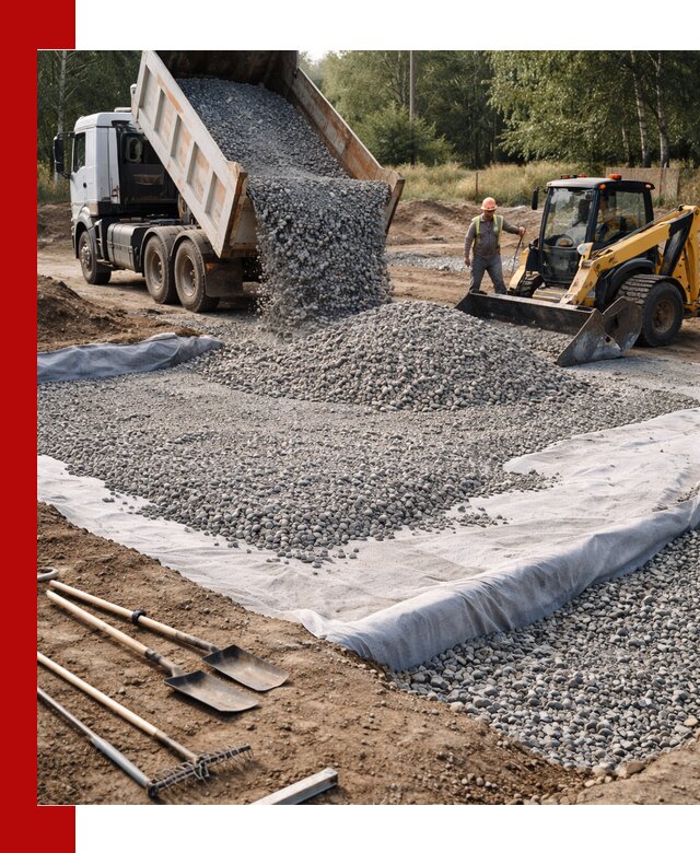 Щебень для фундамента с доставкой в Самаре