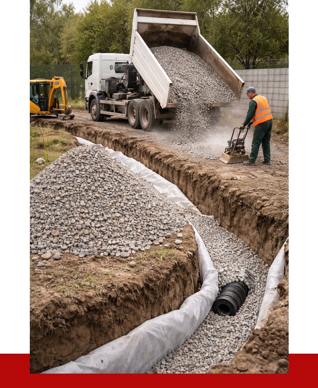 Щебень для дренажа в Самаре от 1870 р., ПРОНЕРУДСмр доставка