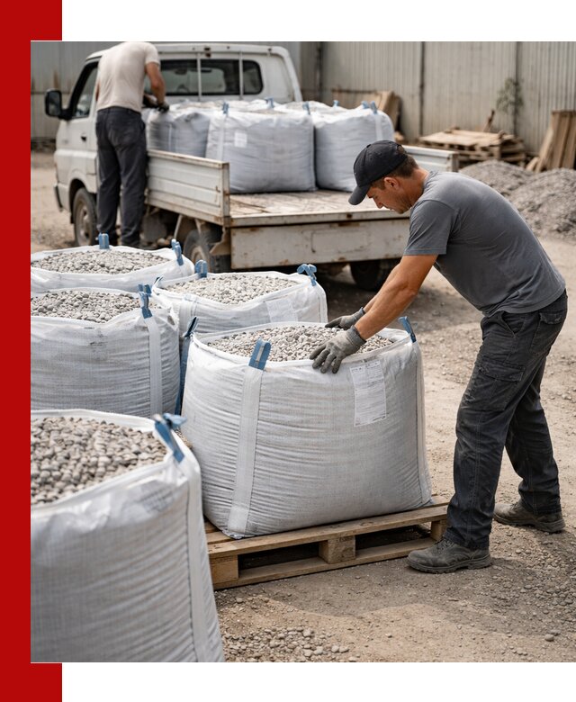 Доставка щебня в мешках по выгодным ценам в Самаре