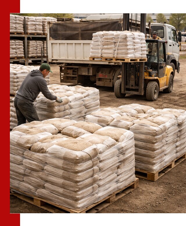 Карьерный песок в мешках с доставкой в Самаре