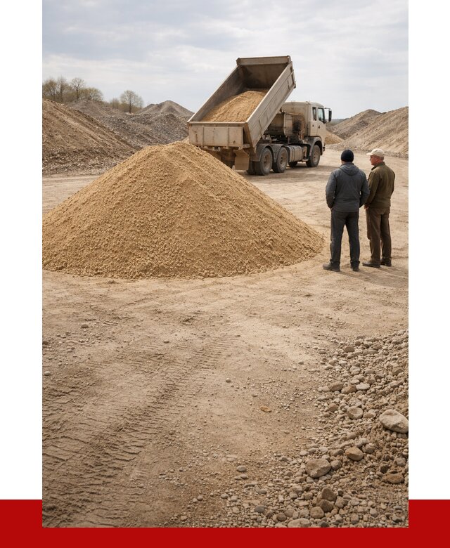 Карьерный песок крупнозернистый в Самаре от 8590 р | ПРОНЕРУДСмр