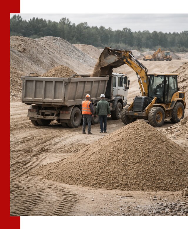 Карьерный среднезернистый песок с доставкой в Самаре