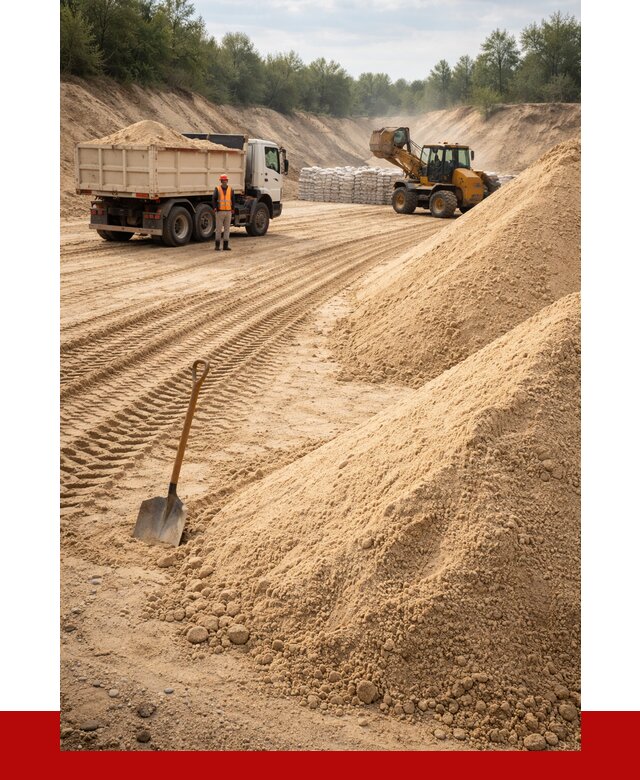 Карьерный песок мелкозернистый в Самаре от 9095 р. | ПРОНЕРУДСмр