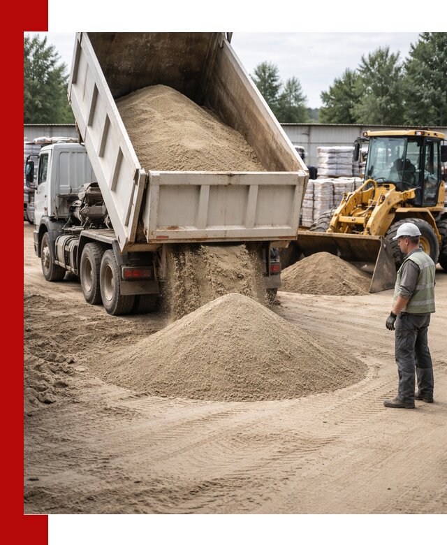 Поставка и доставка песка для бетона в Самаре