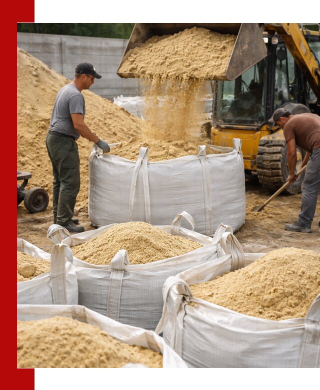 Поставка качественного песка для кладки в Самаре