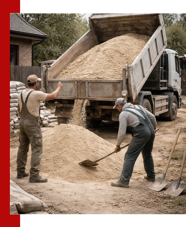 Песок для штукатурки с доставкой в Самаре качественный и чистый