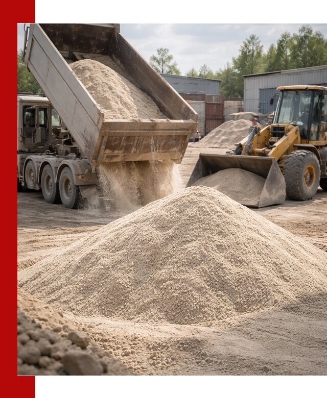 Кварцевый песок с доставкой в Самаре для строительных работ