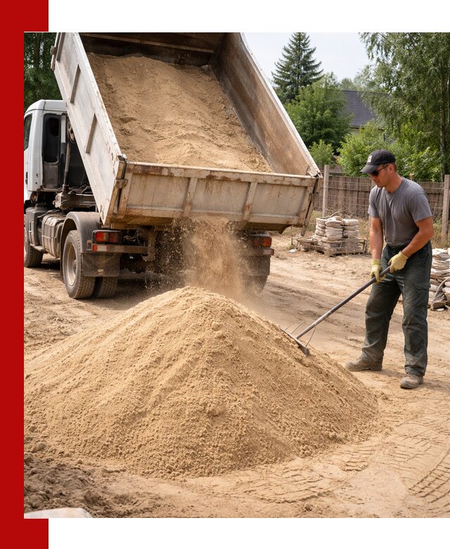 Доставка сухого песка самосвалами в Самаре