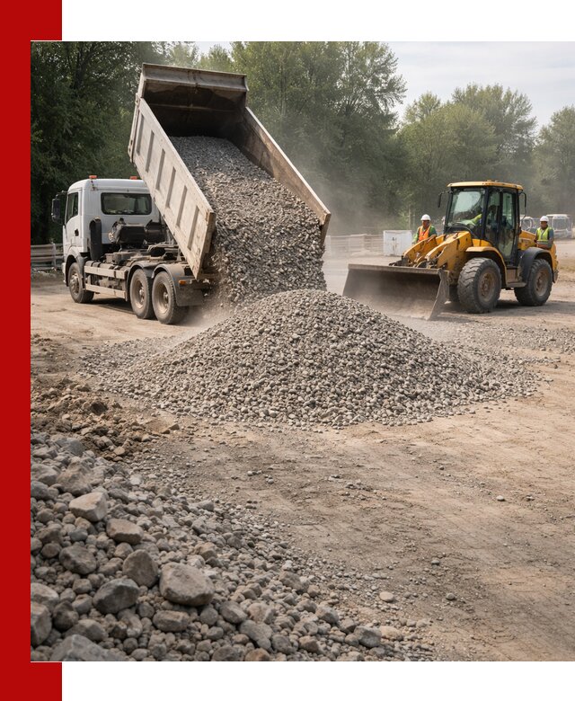 Гравий фракция 5–20 доставка в Самаре оптом и в розницу