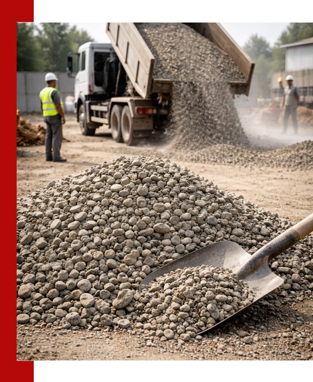 Доставка гравия фракции 20-40 в Самаре с самосвалами