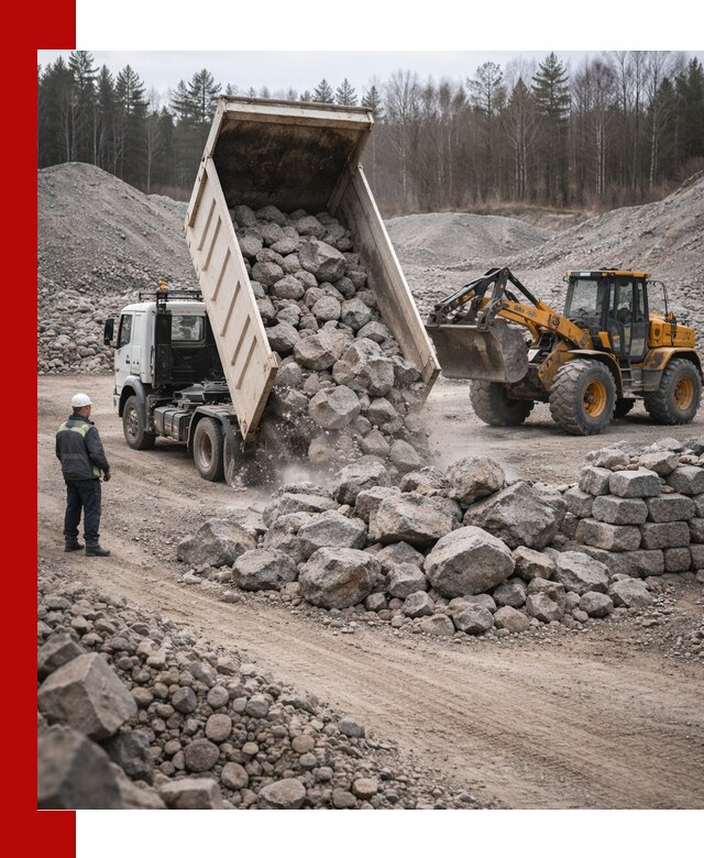 Доставка и продажа бутового гранитного камня в Самаре