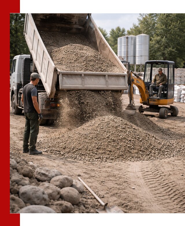 Доставка ПГС С3 в Самаре самосвалами и миксерами