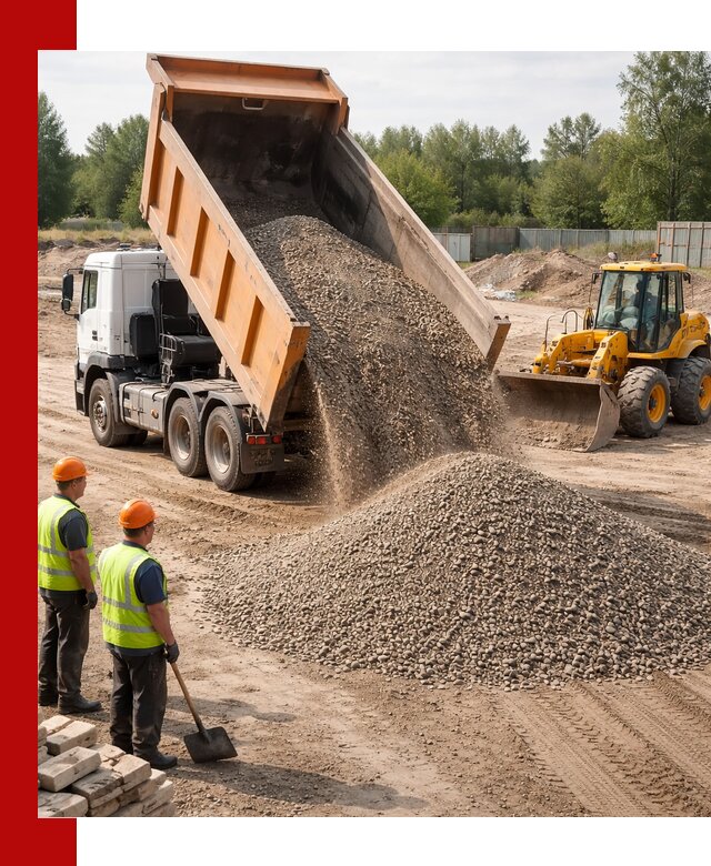 Доставка щебёночно-песчаной смеси ЩПС С7 в Самаре