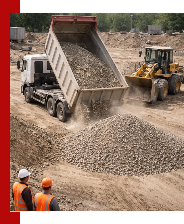 Щебень с песком (ЩГПС С2) с доставкой в Самаре