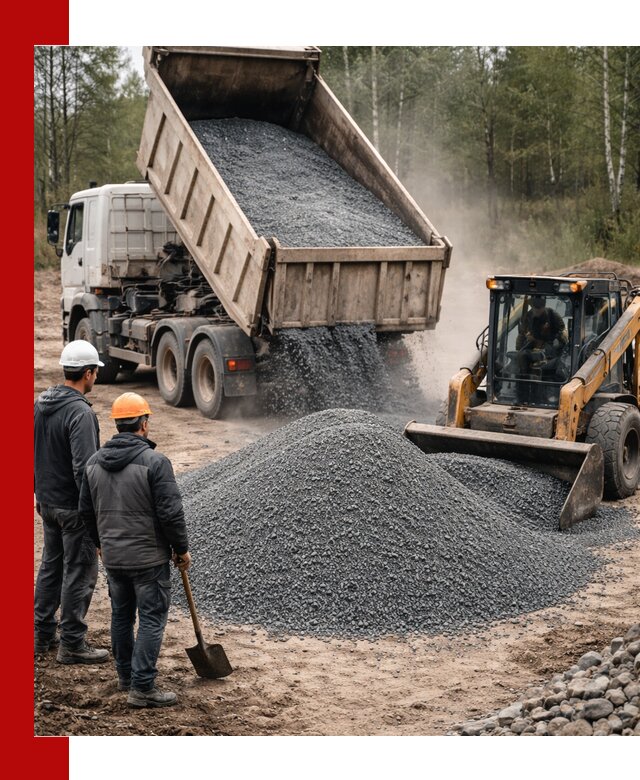 Гранитный отсев 0-5 с доставкой и разгрузкой в Самаре