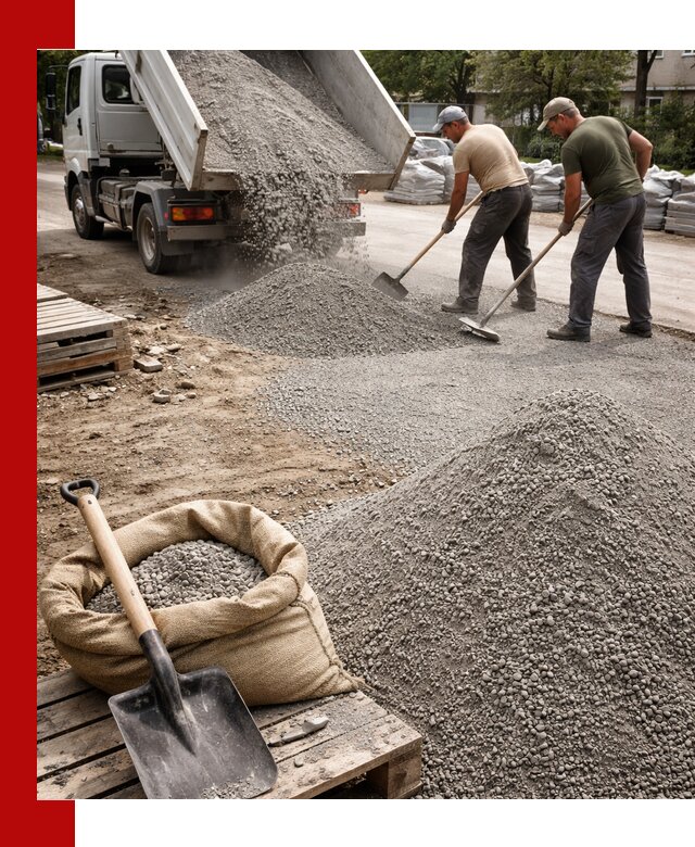 Отсев для тротуарной плитки в Самаре — доставка и укладка