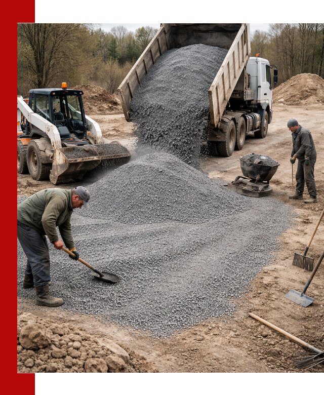 Отсев для подсыпки в Самаре — доставка и подсыпка на участок