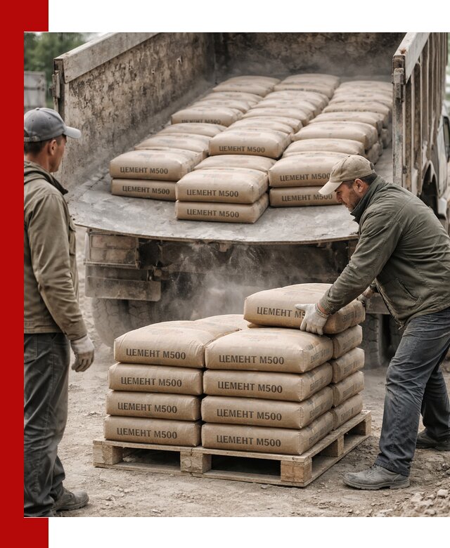 Цемент М500 с доставкой самосвалом в Самаре