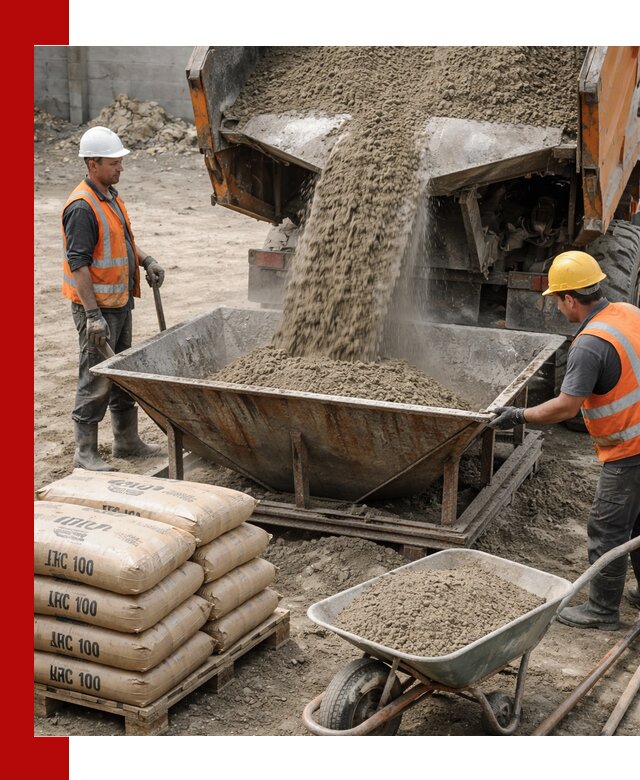 Доставка цементно-песчаной смеси М100 в Самаре