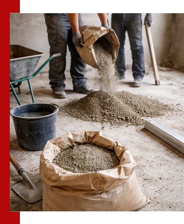 Доставка сухой смеси для стяжки в Самаре