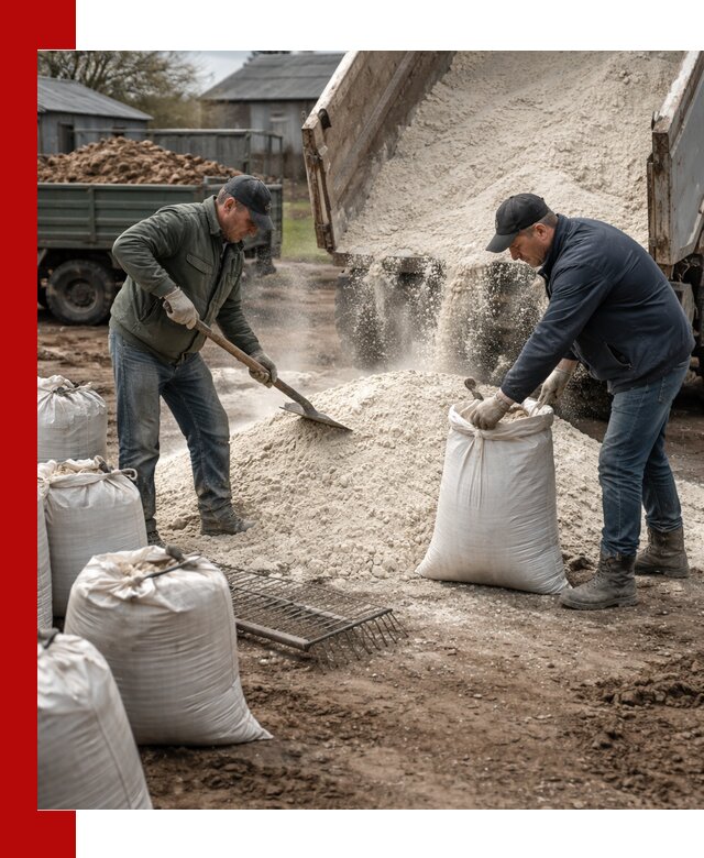 Доставка извести пушонки в Самаре оптом и мелким оптом