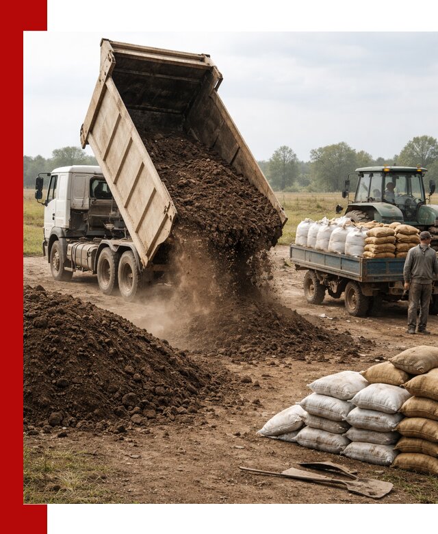 Доставка грунта и удобрений оптом в Самаре для сельхоз и строительства