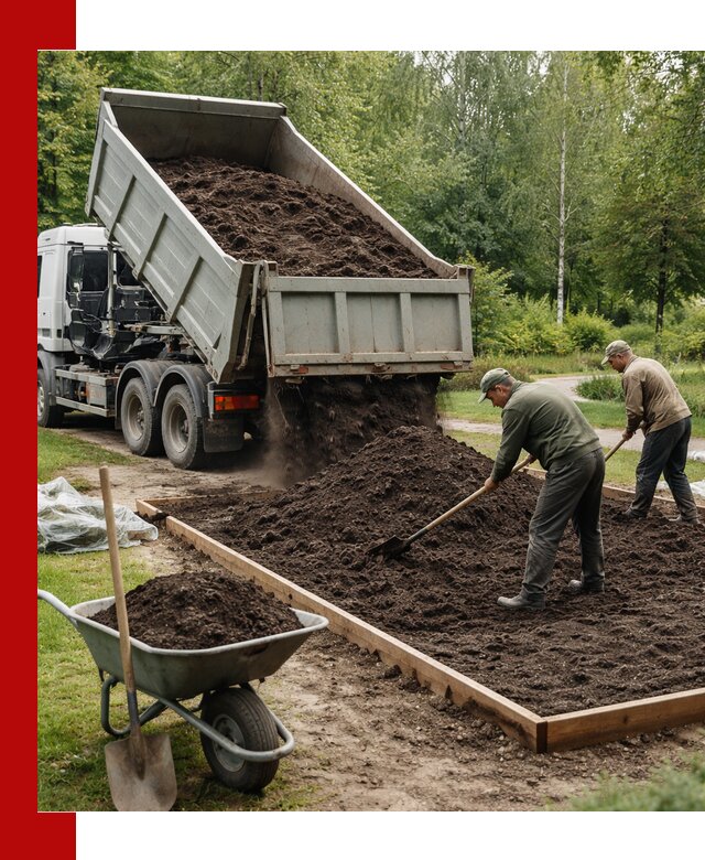 Доставка грунта для озеленения и благоустройства в Самаре
