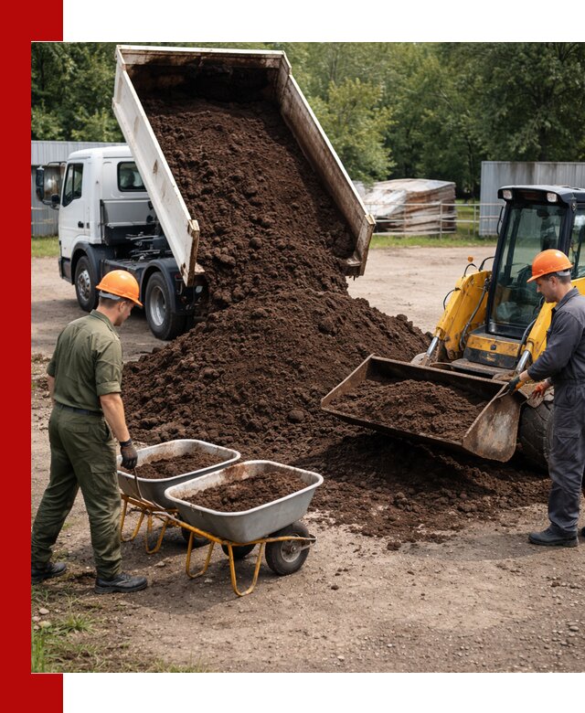 Доставка торфо-земляной смеси в Самаре для огорода и ландшафта