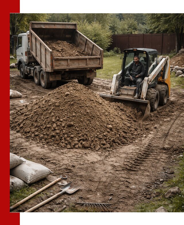 Суглинок для планировки участков в Самаре с доставкой и выгрузкой