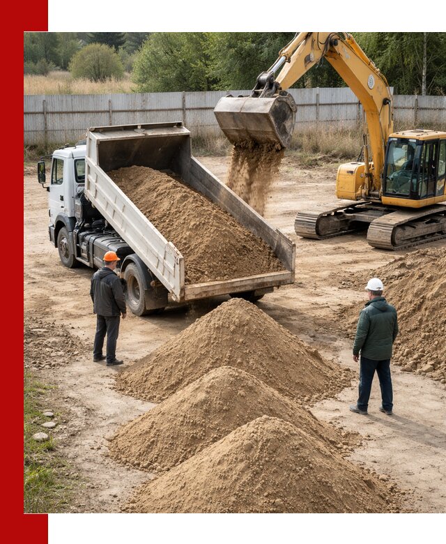 Доставка супеси вагонными и автопартиями в Самаре