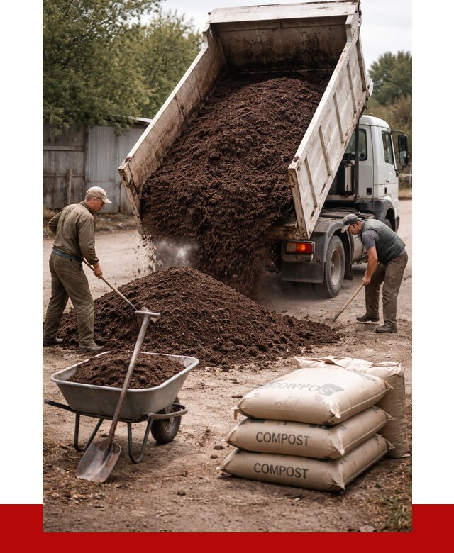 Купить компост в Самаре от 4245 р. за куб с доставкой | ПРОНЕРУДСмр