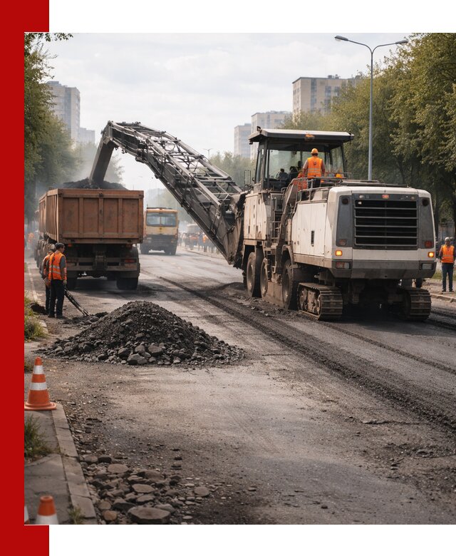 Фрезерованный асфальт в Самаре — удаление и вывоз старого покрытия