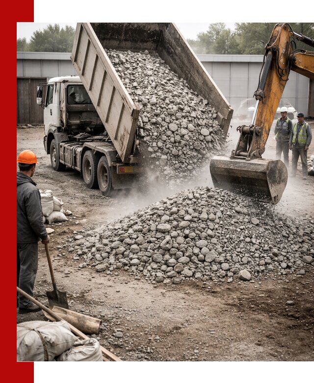 Доставка дробленого бетона в Самаре оптом и в розницу