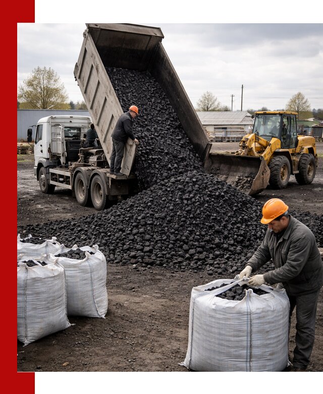 Доставка каменного угля в Самаре оптом и в розницу