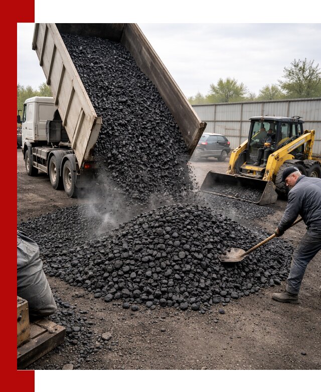 Доставка угля орех в Самаре оптом и в розницу