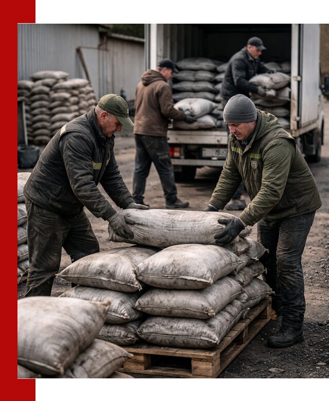 Доставка угля в мешках по выгодным ценам в Самаре