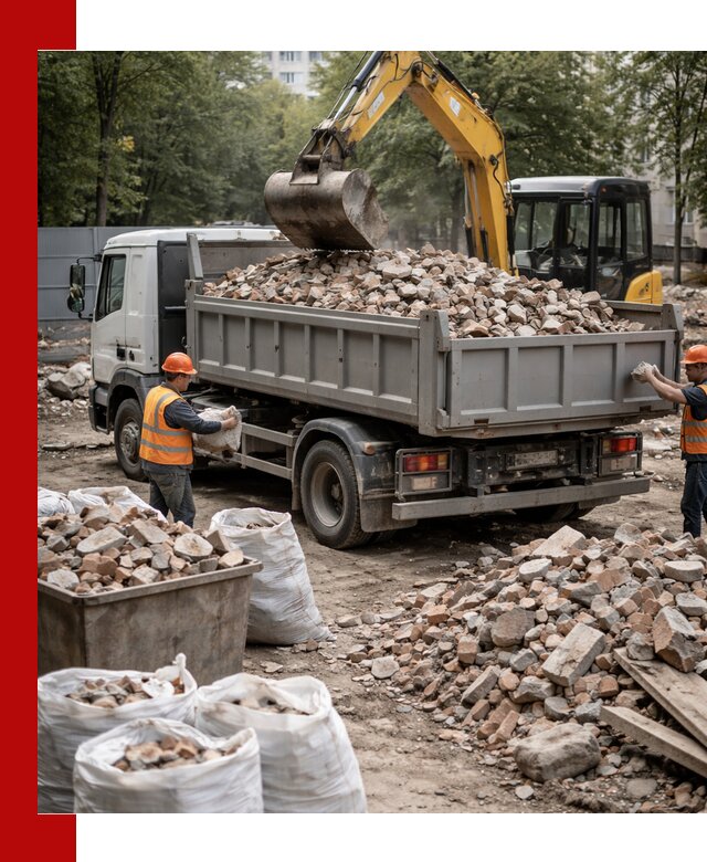 Вывоз строительного мусора в Самаре с самосвалами и контейнерами