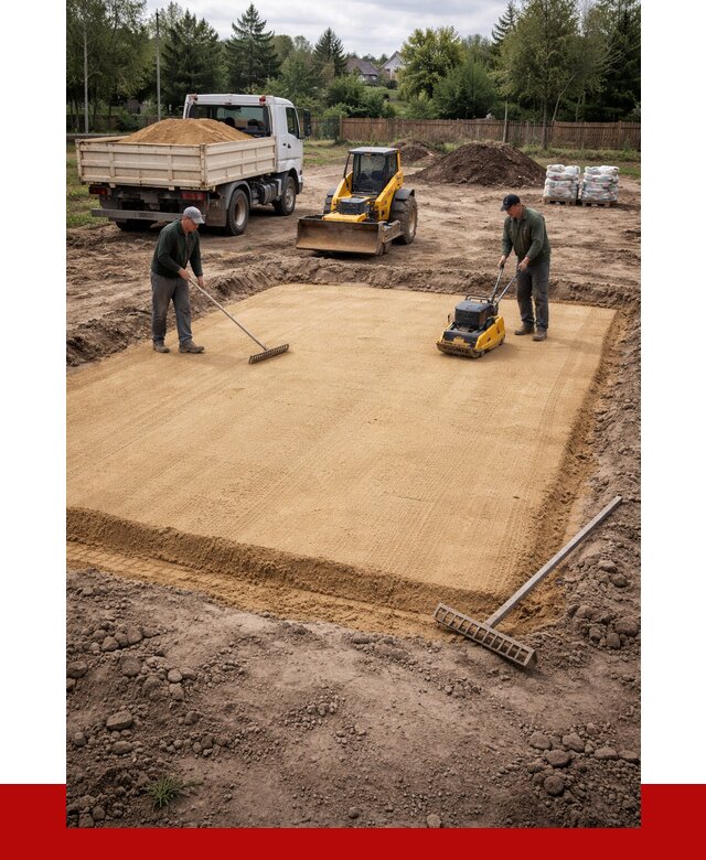 Устройство песчаной подушки в Самаре от 4548 р. ПРОНЕРУДСмр