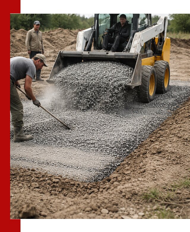 Устройство щебеночной подушки в Самаре для дорог и фундаментов