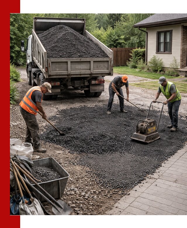 Асфальтовая крошка для двора с доставкой в Самаре